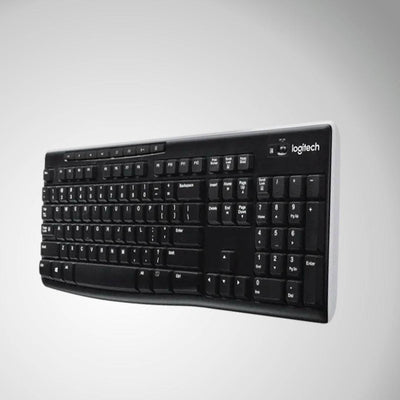 Teclado Logitech K270 inalambrico a 2,4 GHz para Windows, tamaño completo - Achorao