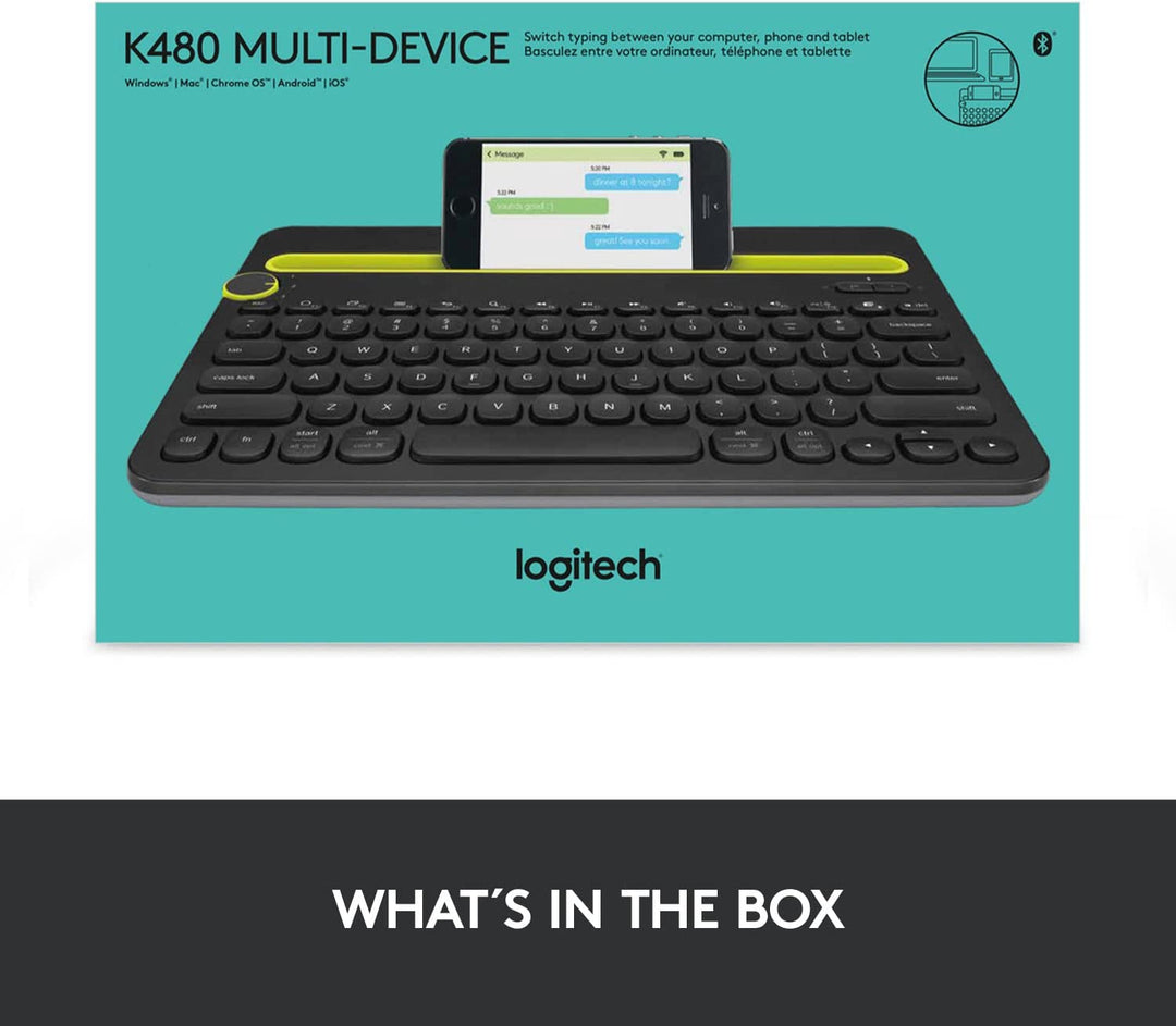 Teclado Logitech K480 Inalámbrico Multidispositivo Bluetooth - Achorao