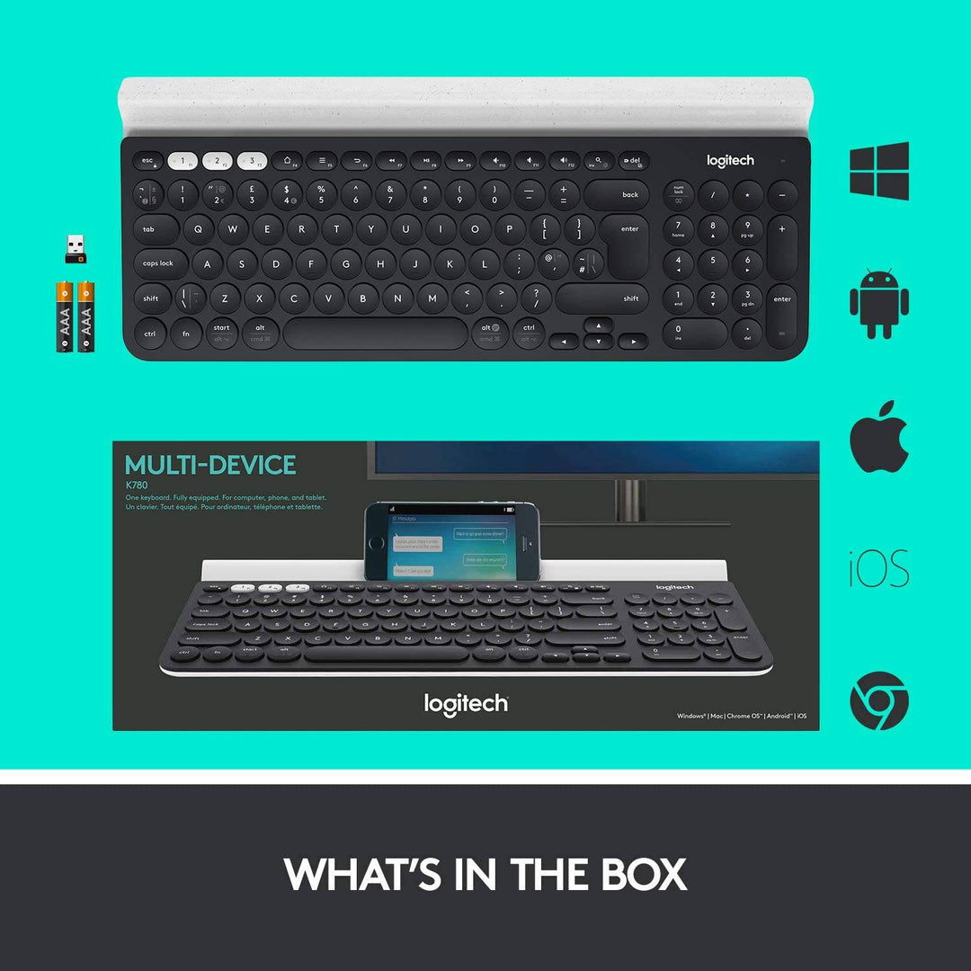 Teclado Logitech K780 Inalámbrico Multidispositivo Bluetooth - Achorao