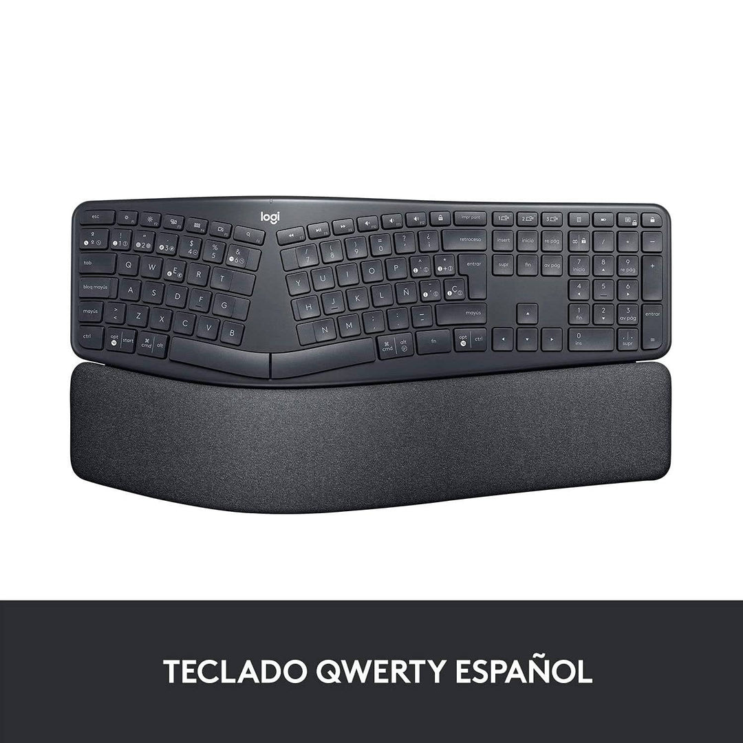 Teclado Logitech K860 ERGO Inalámbrico Ergonómico Bluetooth - Achorao
