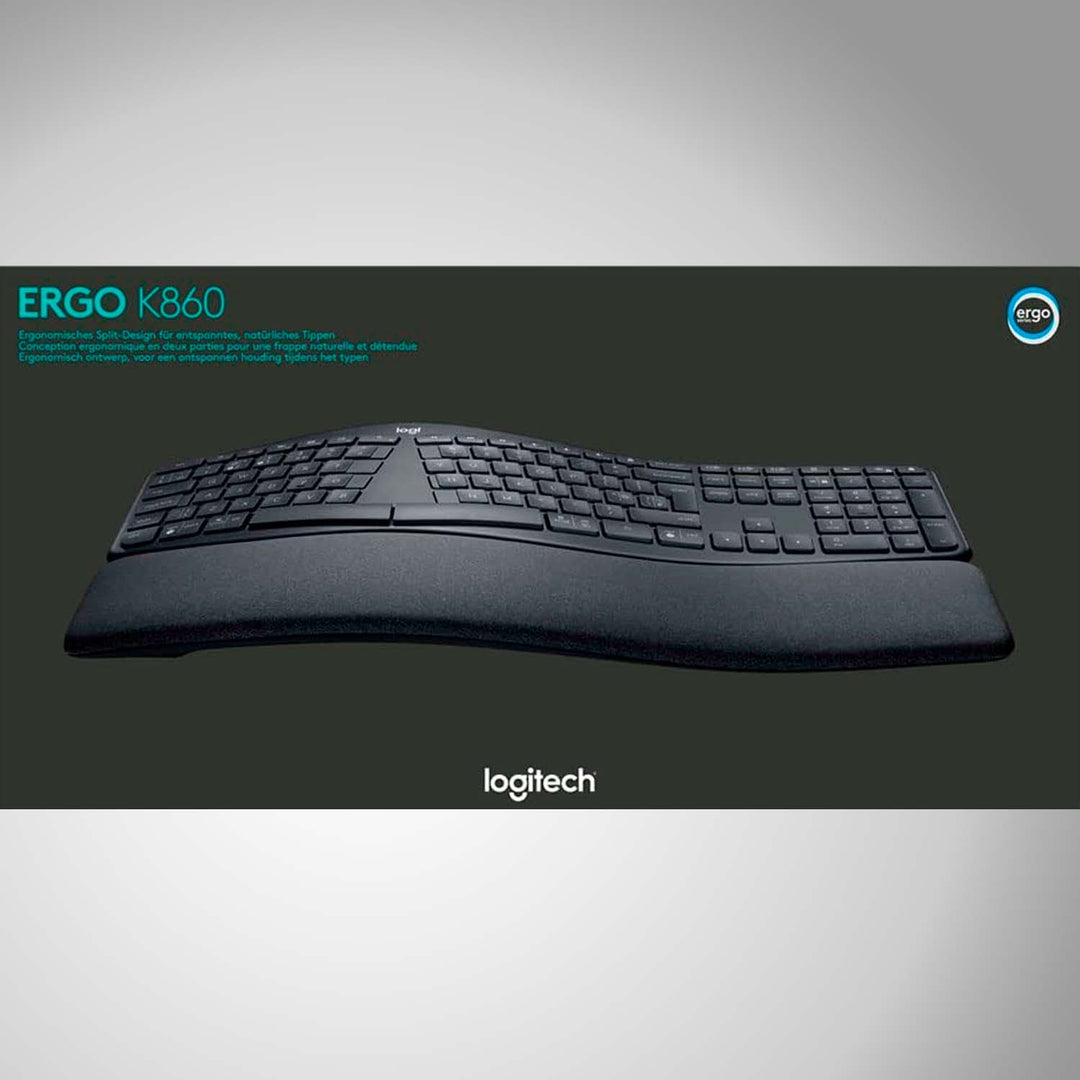 Teclado Logitech K860 ERGO Inalámbrico Ergonómico Bluetooth - Achorao