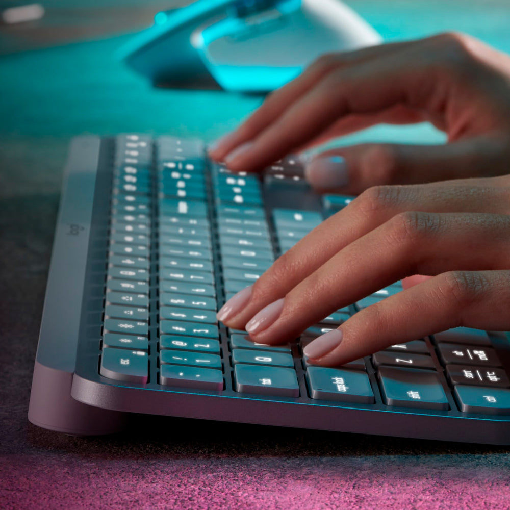 Teclado Logitech Mx keys S inalambrico iluminado bluetooth - Achorao