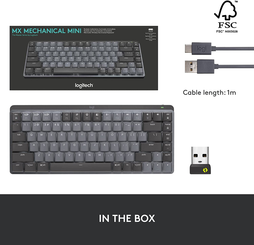 Teclado Logitech MX Mechanical Mini Carga Rápida Ecofriendly - Achorao