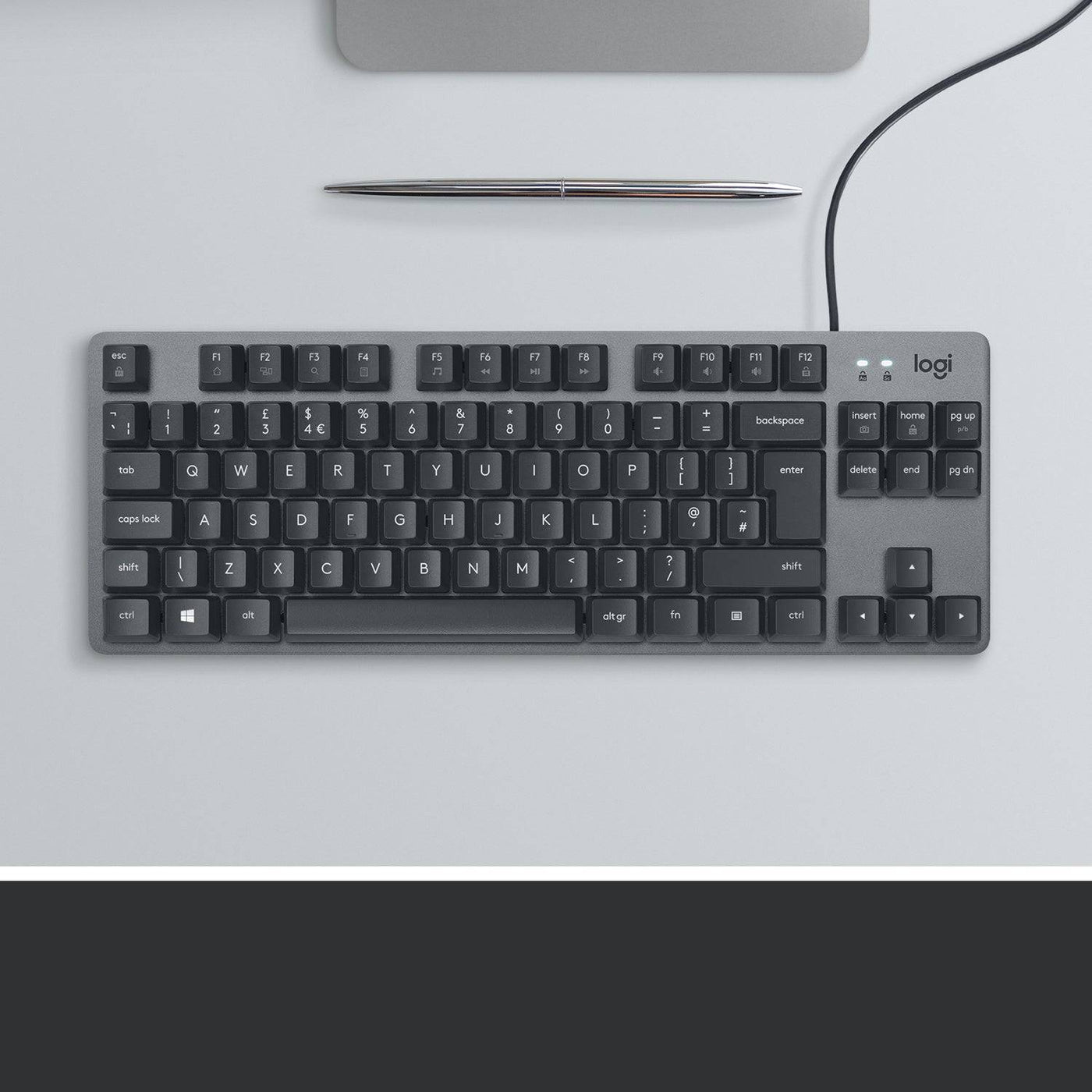 Teclado Mecánico Logitech K835 TKL Minimalista Negro - Achorao
