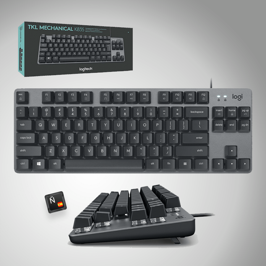 Teclado Mecánico Logitech K835 TKL Minimalista Negro - Achorao