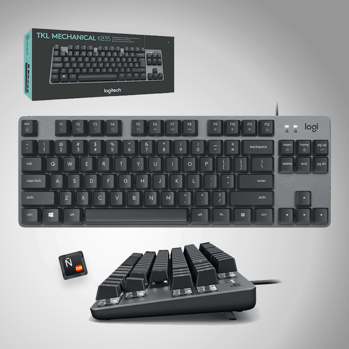 Teclado Mecánico Logitech K835 TKL Minimalista Negro - Achorao