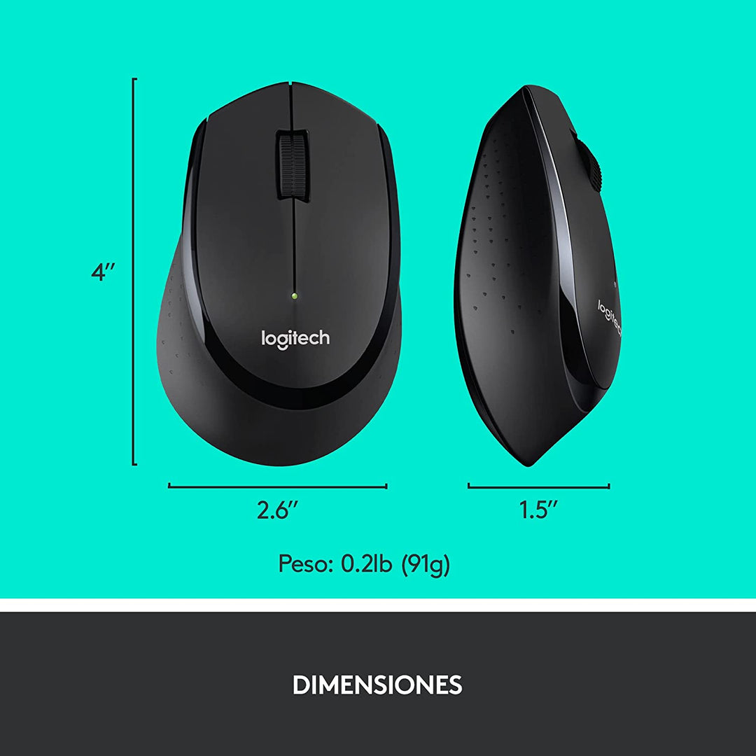 Teclado &amp; Mouse Inalámbricos MK345 Confort  Plug and Play - Achorao