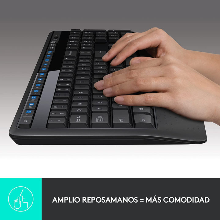 Teclado &amp; Mouse Inalámbricos MK345 Confort  Plug and Play - Achorao