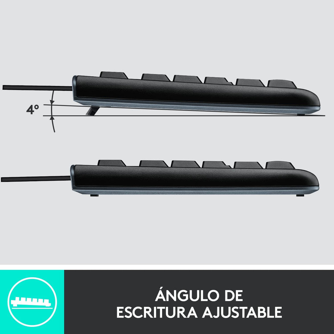 Teclado &amp; Mouse MK120 Anti salpicaduras - Achorao