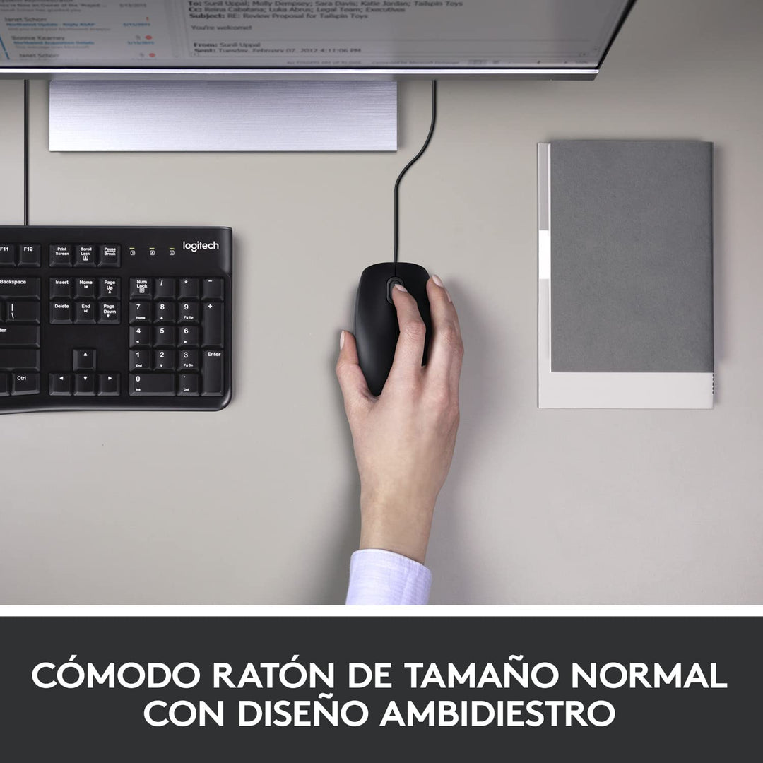 Teclado &amp; Mouse MK120 Anti salpicaduras - Achorao