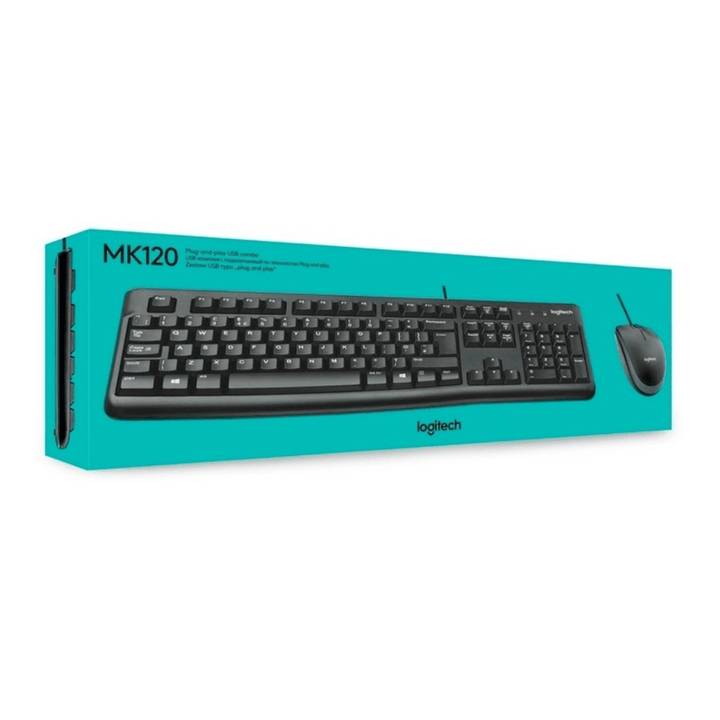 Teclado &amp; Mouse MK120 Anti salpicaduras - Achorao