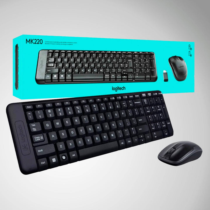 Teclado & Mouse MK220 Wireless Compacto - Achorao