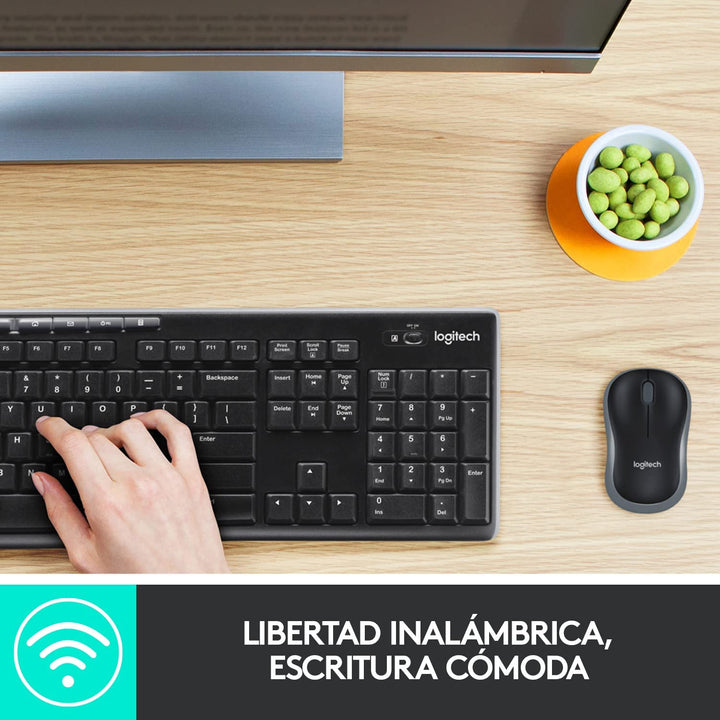Teclado &amp; Mouse MK270 Inalámbricos Confort - Achorao