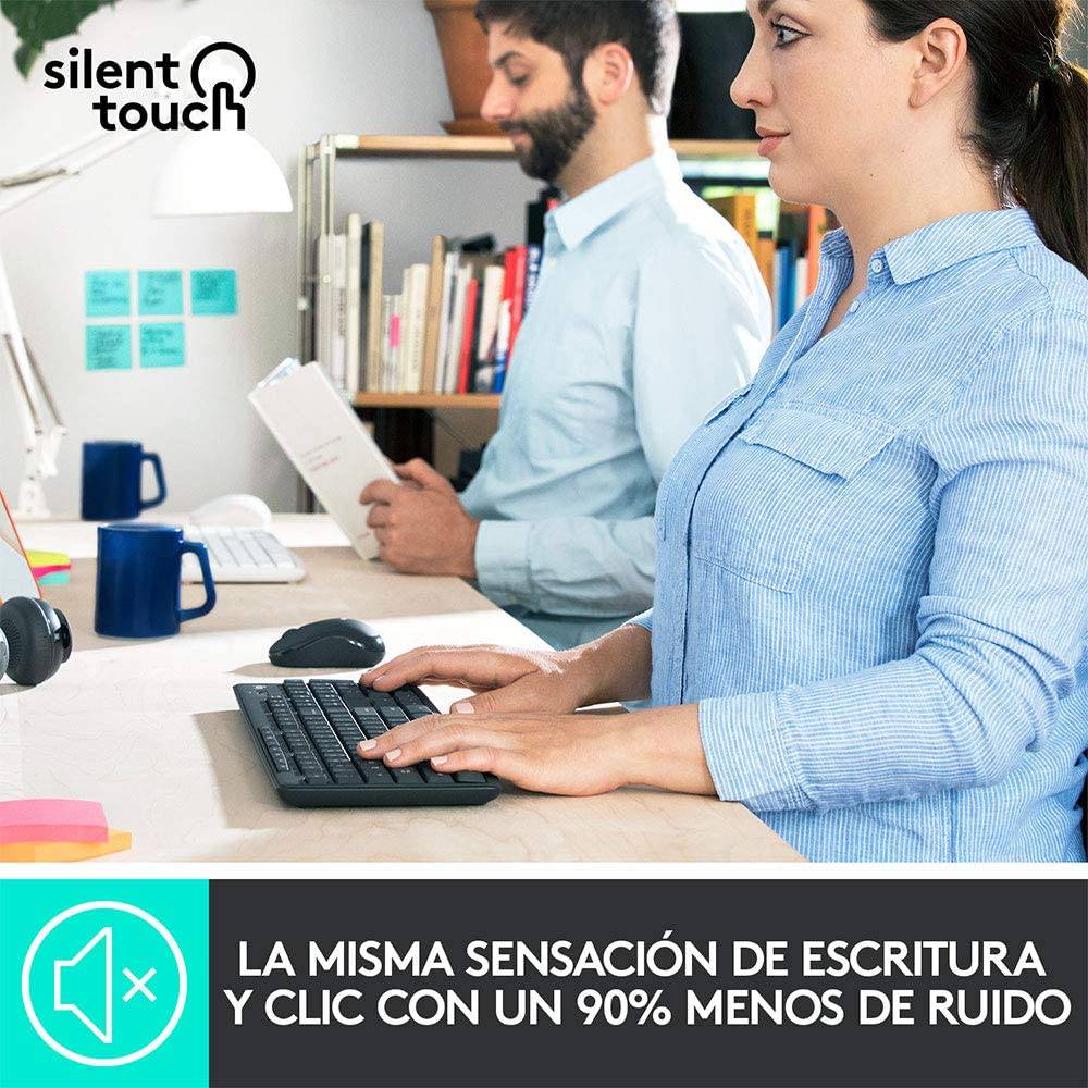 Teclado &amp; Mouse MK295 Inalámbricos Silencioso - Achorao