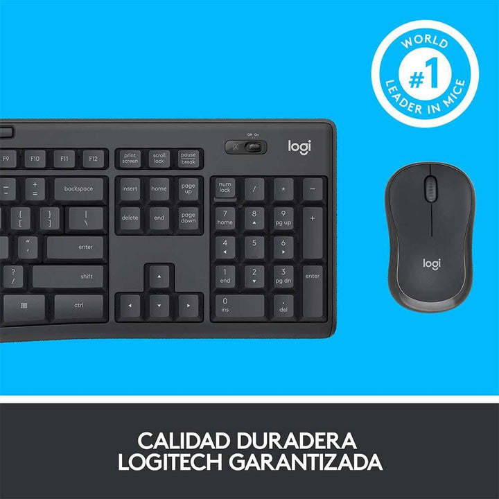 Teclado &amp; Mouse MK295 Inalámbricos Silencioso - Achorao