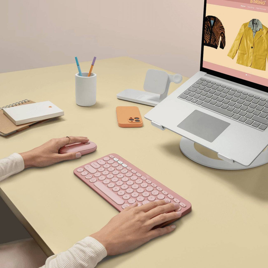 Teclado Logitech Pebble Keys 2 K380s Bluetooth Multiplataforma - Achorao