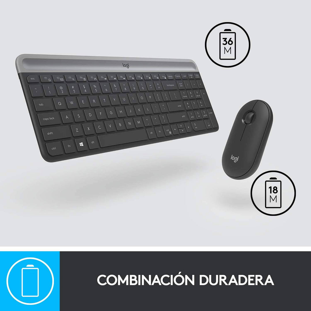Teclado &amp; Mouse MK470  Inalámbrico Slim 36 Meses de Batería - Achorao