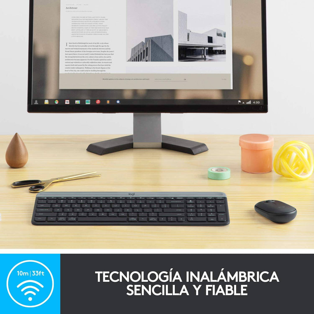 Teclado &amp; Mouse MK470  Inalámbrico Slim 36 Meses de Batería - Achorao