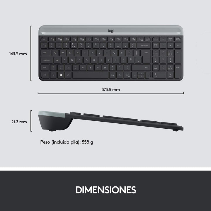 Teclado &amp; Mouse MK470  Inalámbrico Slim 36 Meses de Batería - Achorao