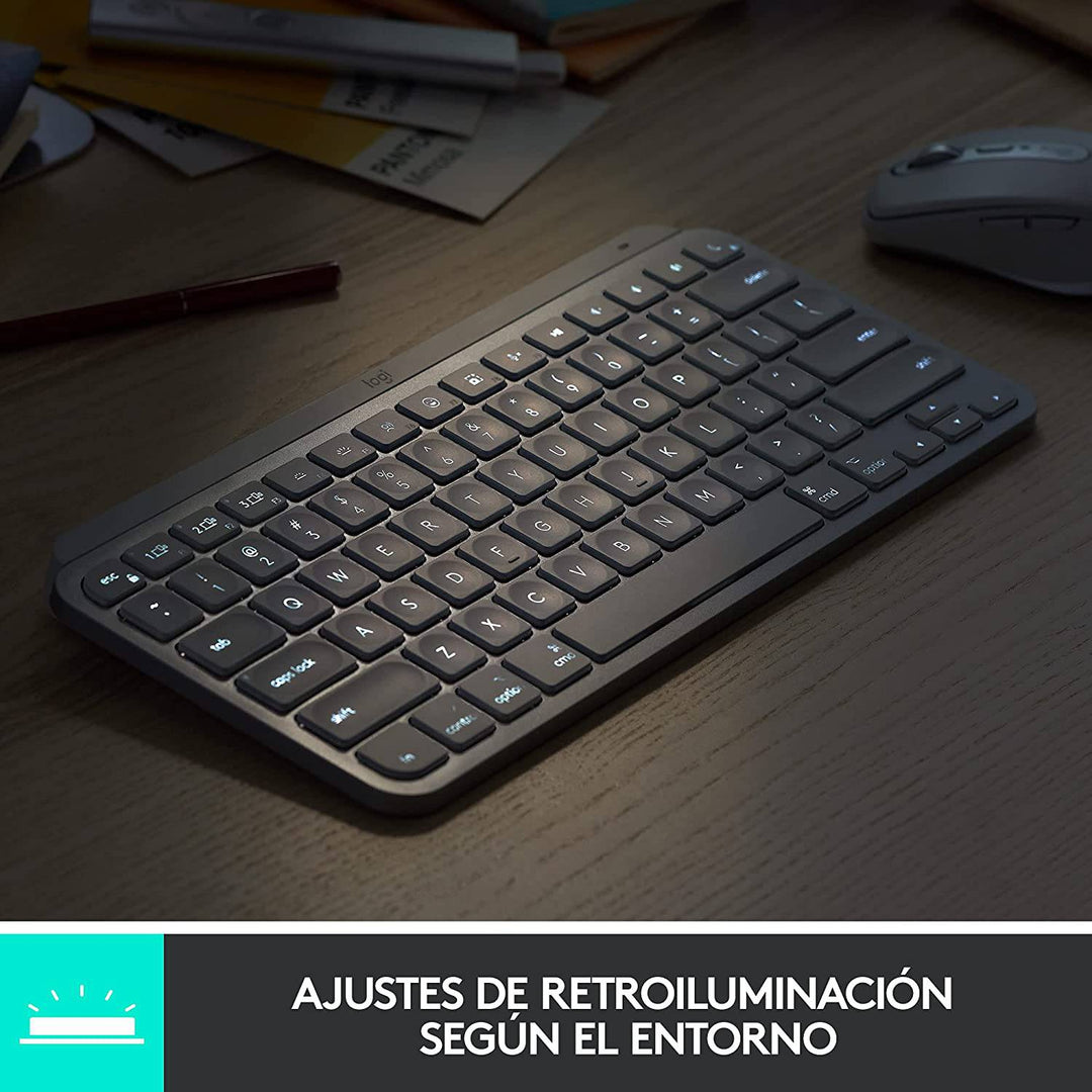 Teclado Mx Keys Mini Inalambrico Multidispositivo Bluetooth Mac / Win - Achorao
