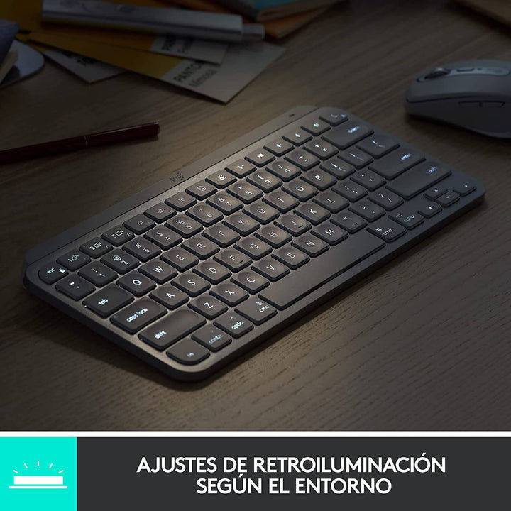 Teclado Mx Keys Mini Inalambrico Multidispositivo Bluetooth Mac / Win - Achorao