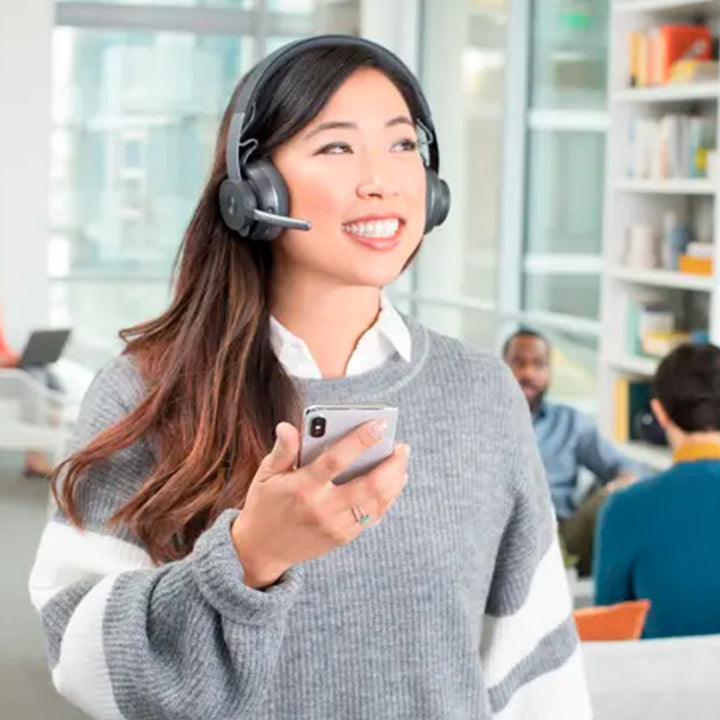 Audifono C/Microf. Logitech B2B MSFT Zone Wireless/Bt Teams Black - Achorao