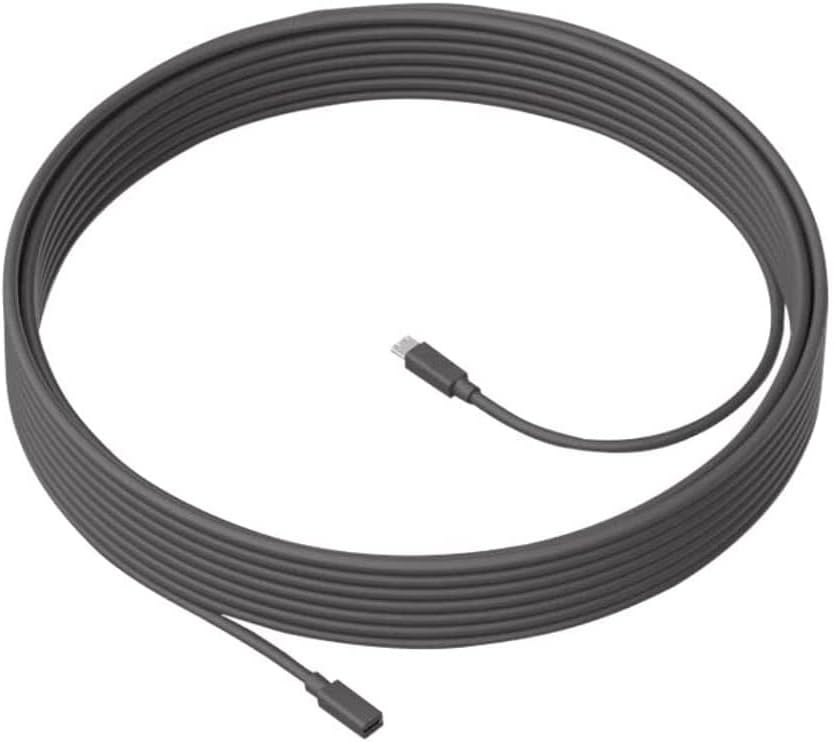 Cable Logitech B2B 10M Black para Cámara Meet Up - Achorao