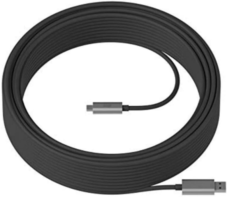 Cable Logitech B2B 25M Strong USB Superspeed Black - Achorao