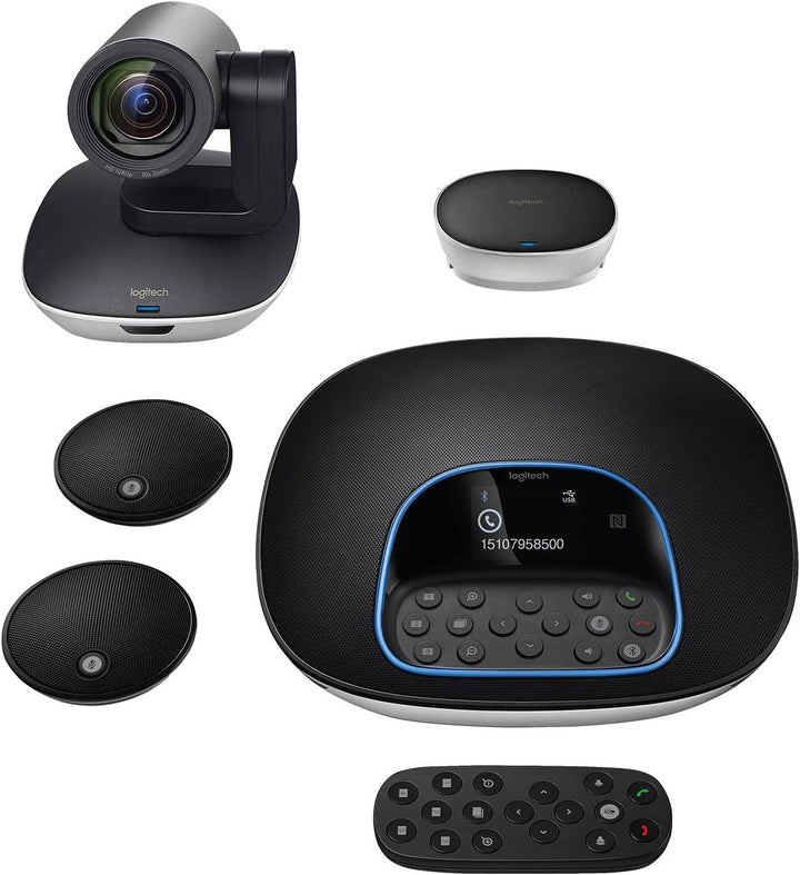 Cámara Logitech B2B Group Bundle Conferencecam Black - Achorao
