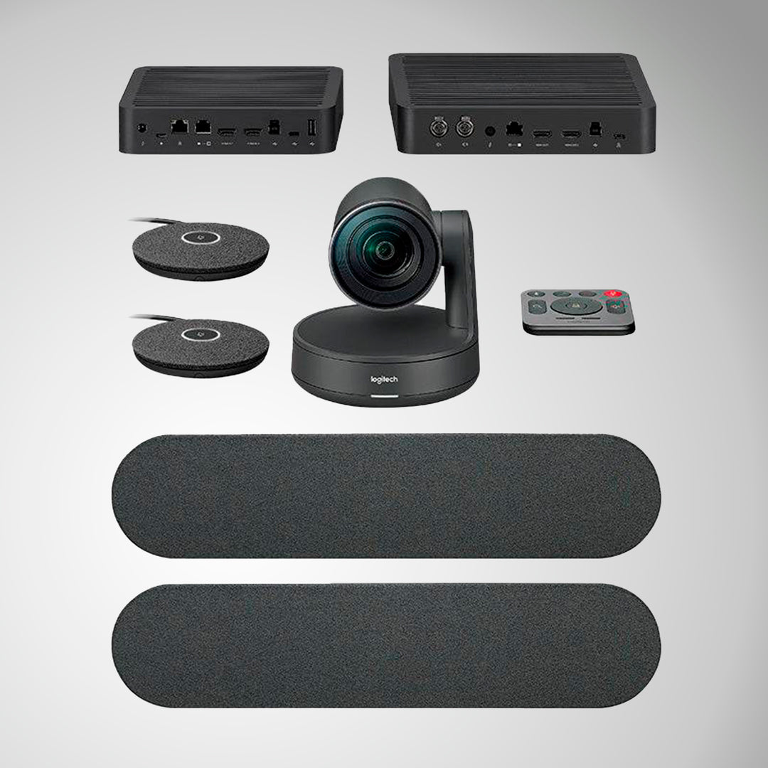 Cámara Logitech B2B Rally Plus Bundle 4K Large Room Black - Achorao