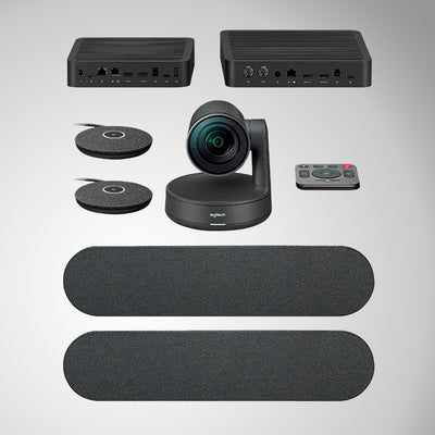 Cámara Logitech B2B Rally Plus Bundle 4K Large Room Black - Achorao