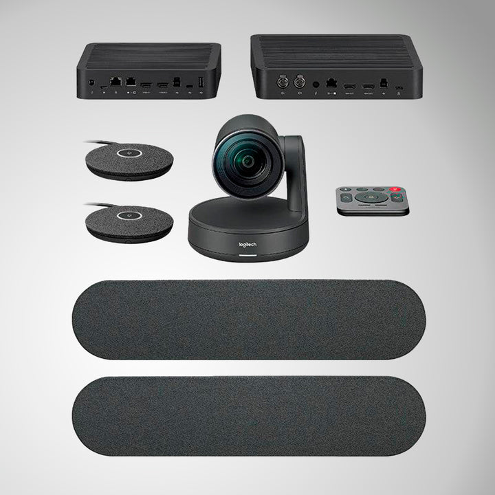 Cámara Logitech B2B Rally Plus Bundle 4K Large Room Black - Achorao