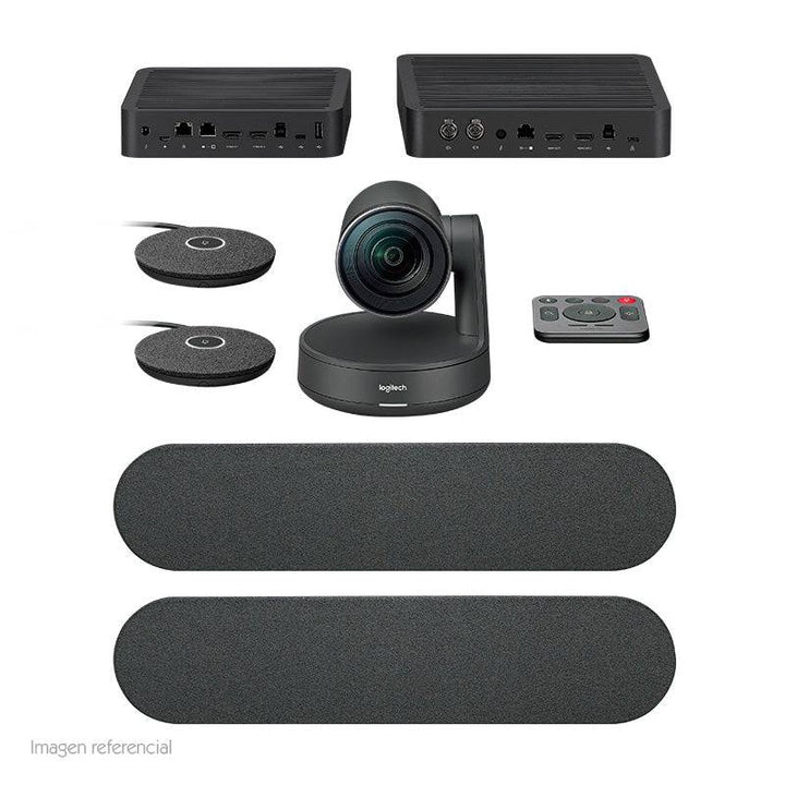 Cámara Logitech B2B Rally Plus Bundle 4K Large Room Black - Achorao