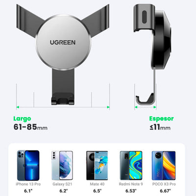 Soporte para teléfono UFREEN con ventilación de aire con accionamiento LP130 - Achorao
