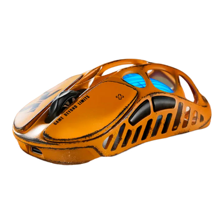 Mouse gamer GravaStar MERCURY M1 PRO Inalámbrico BATTLE WORN YELLOW (Sin Dongle)