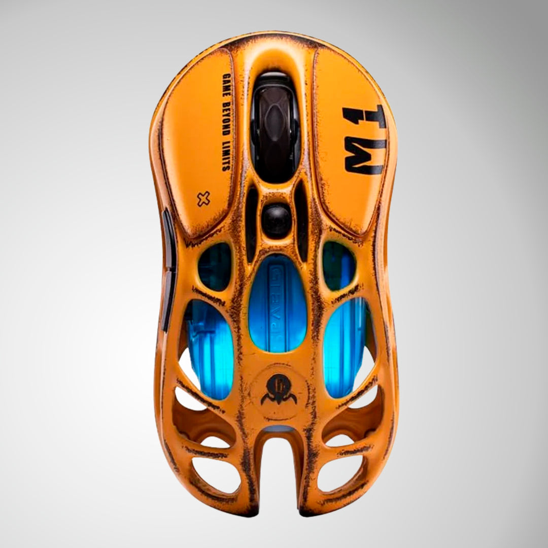 Mouse gamer GravaStar MERCURY M1 PRO Inalámbrico BATTLE WORN YELLOW (Sin Dongle)