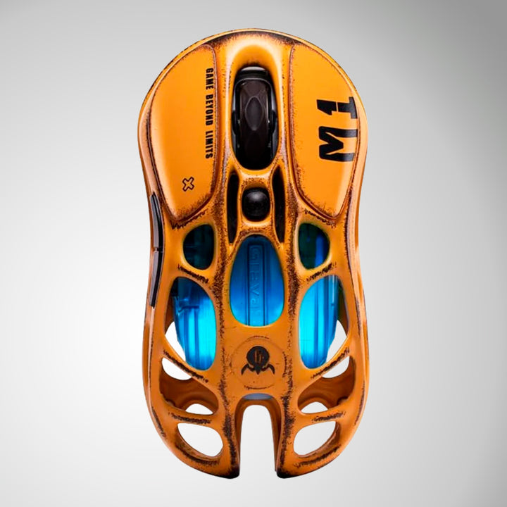 Mouse gamer GravaStar MERCURY M1 PRO Inalámbrico BATTLE WORN YELLOW (Sin Dongle)