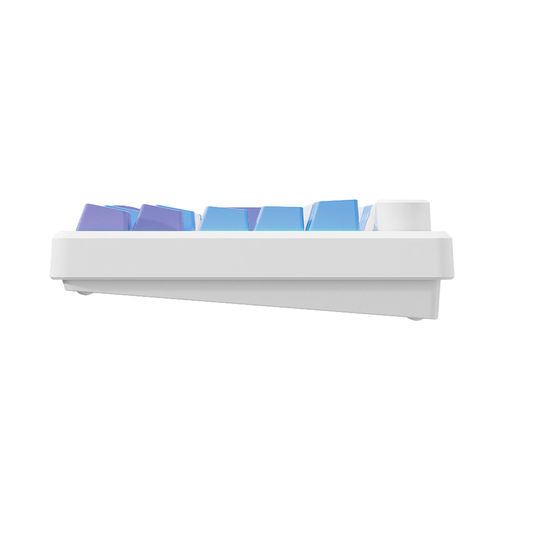 Teclado Gamer Mecánico Royal Kludge RK M75, Inalámbrico, Switch Silver Lineal, Color Taro Milk - Achorao