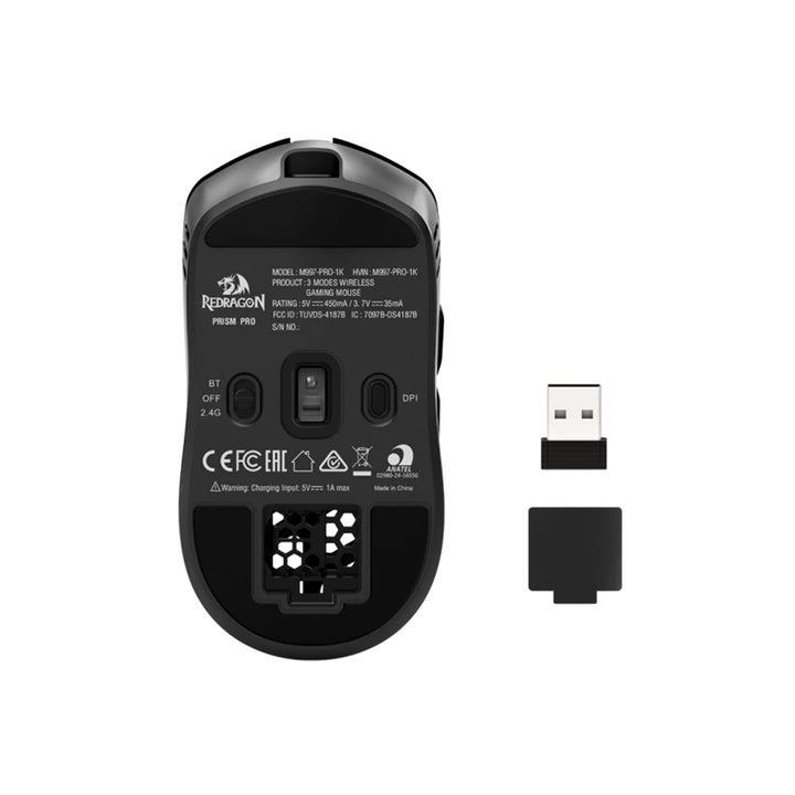 Mouse gamer Redragon PRISM PRO M997 Inalámbrico BLACK