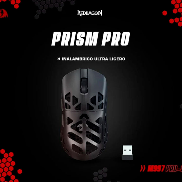 Mouse gamer Redragon PRISM PRO M997 Inalámbrico BLACK