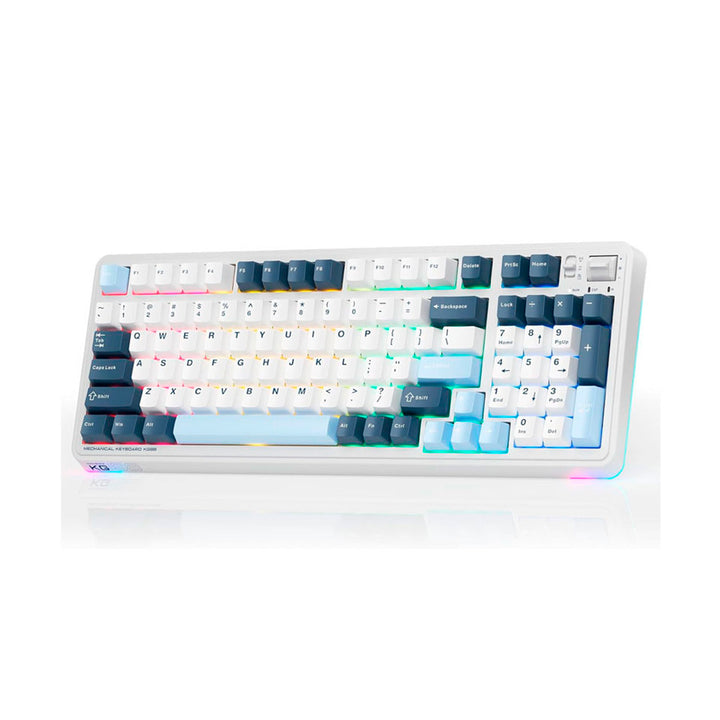 Teclado mecánico gamer MACHENIKE KG98, GR Silver switch, Inglés