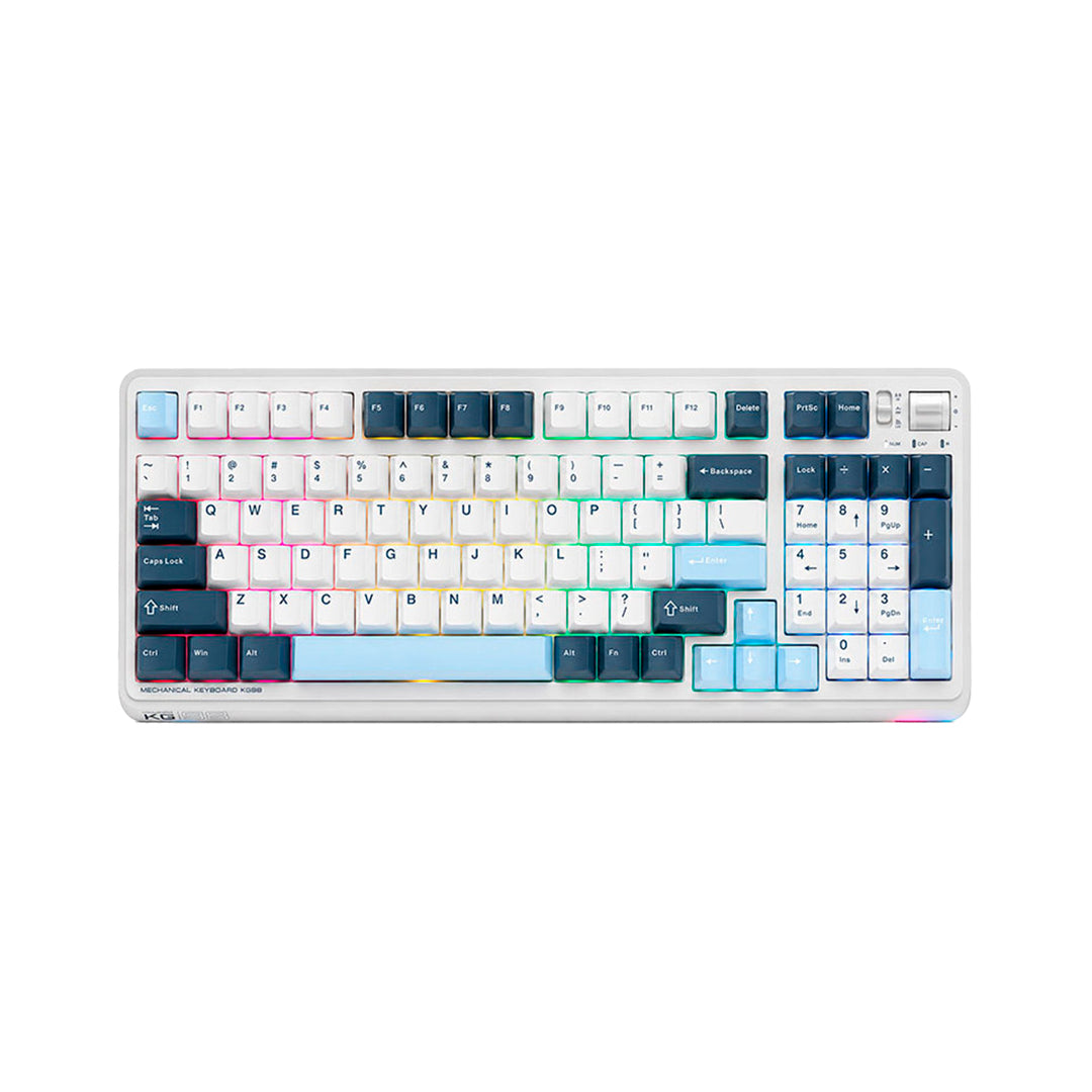 Teclado mecánico gamer MACHENIKE KG98, GR Silver switch, Inglés