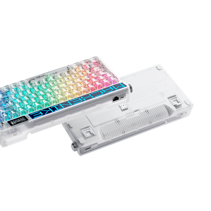 Teclado mecánico gamer Machenike KT84 pantalla inteligente