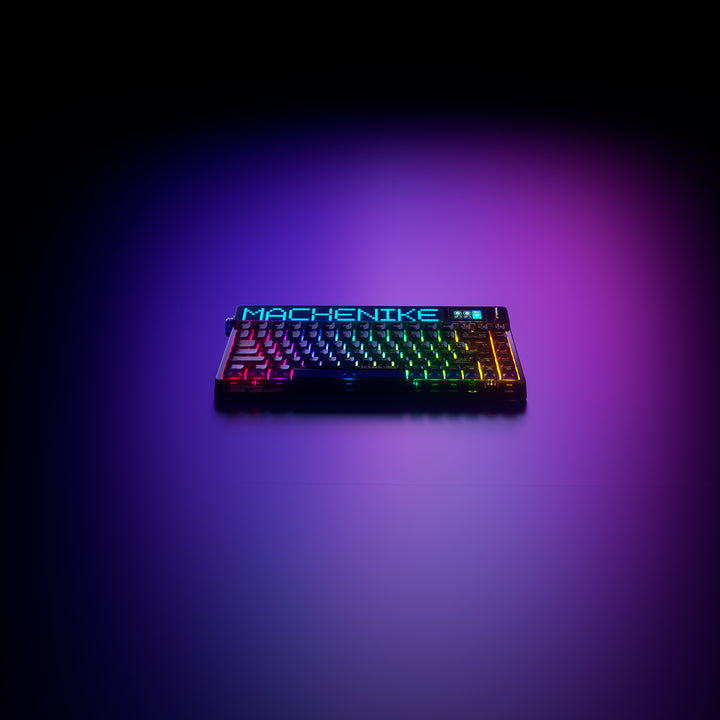 Teclado mecánico gamer Machenike KT84 pantalla inteligente