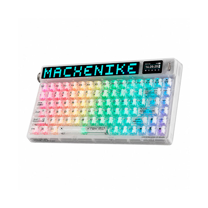 Teclado mecánico gamer Machenike KT84 pantalla inteligente