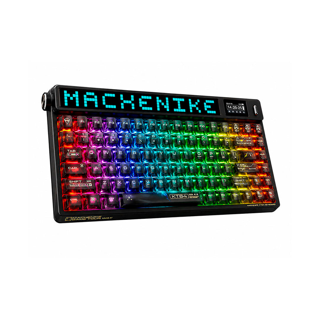 Teclado mecánico gamer Machenike KT84 pantalla inteligente