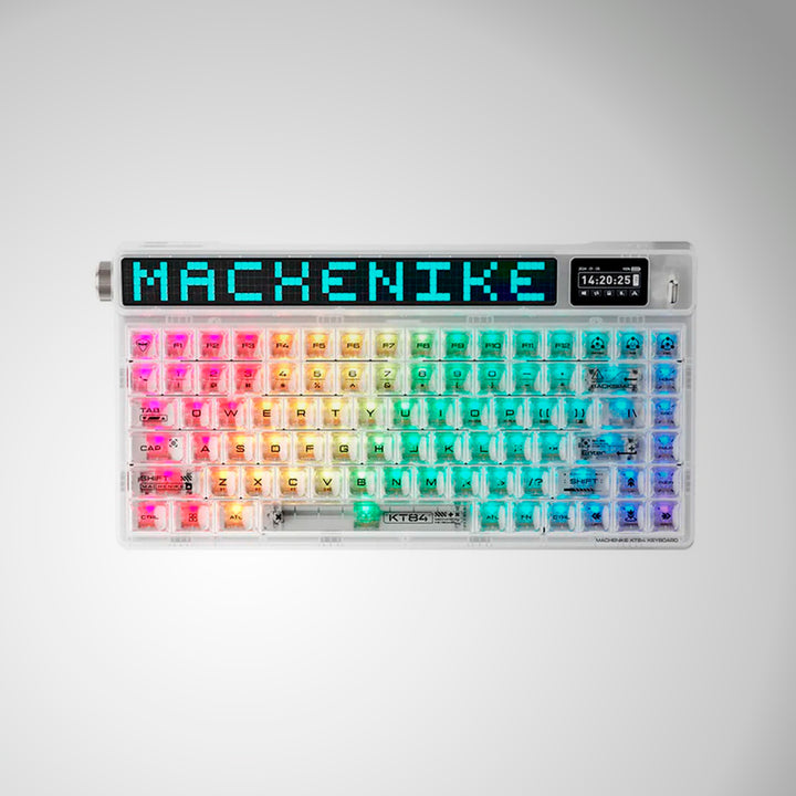Teclado mecánico gamer Machenike KT84 pantalla inteligente