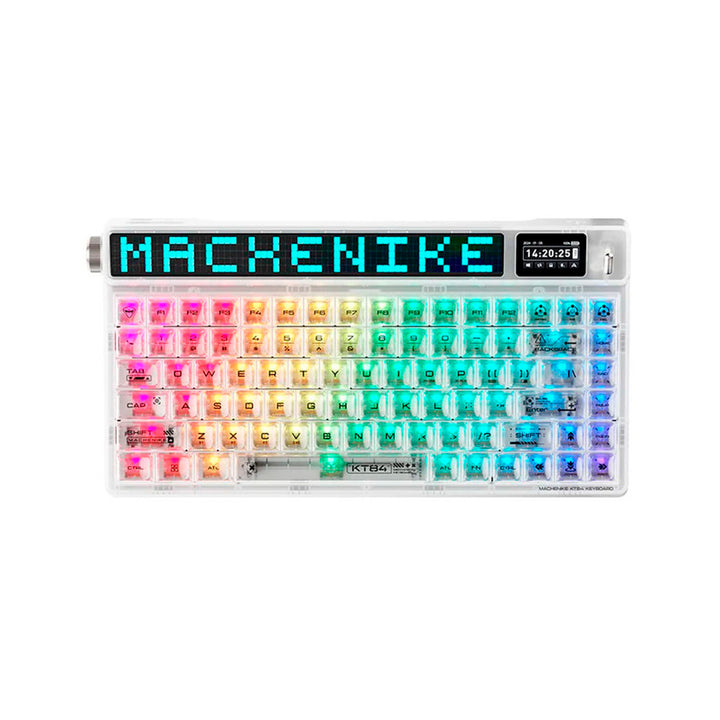 Teclado mecánico gamer Machenike KT84 pantalla inteligente