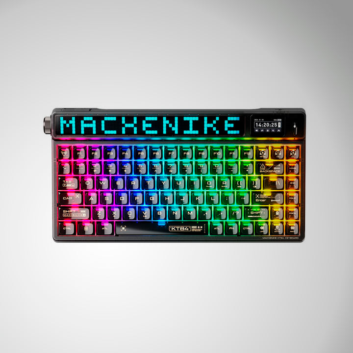 Teclado mecánico gamer Machenike KT84 pantalla inteligente