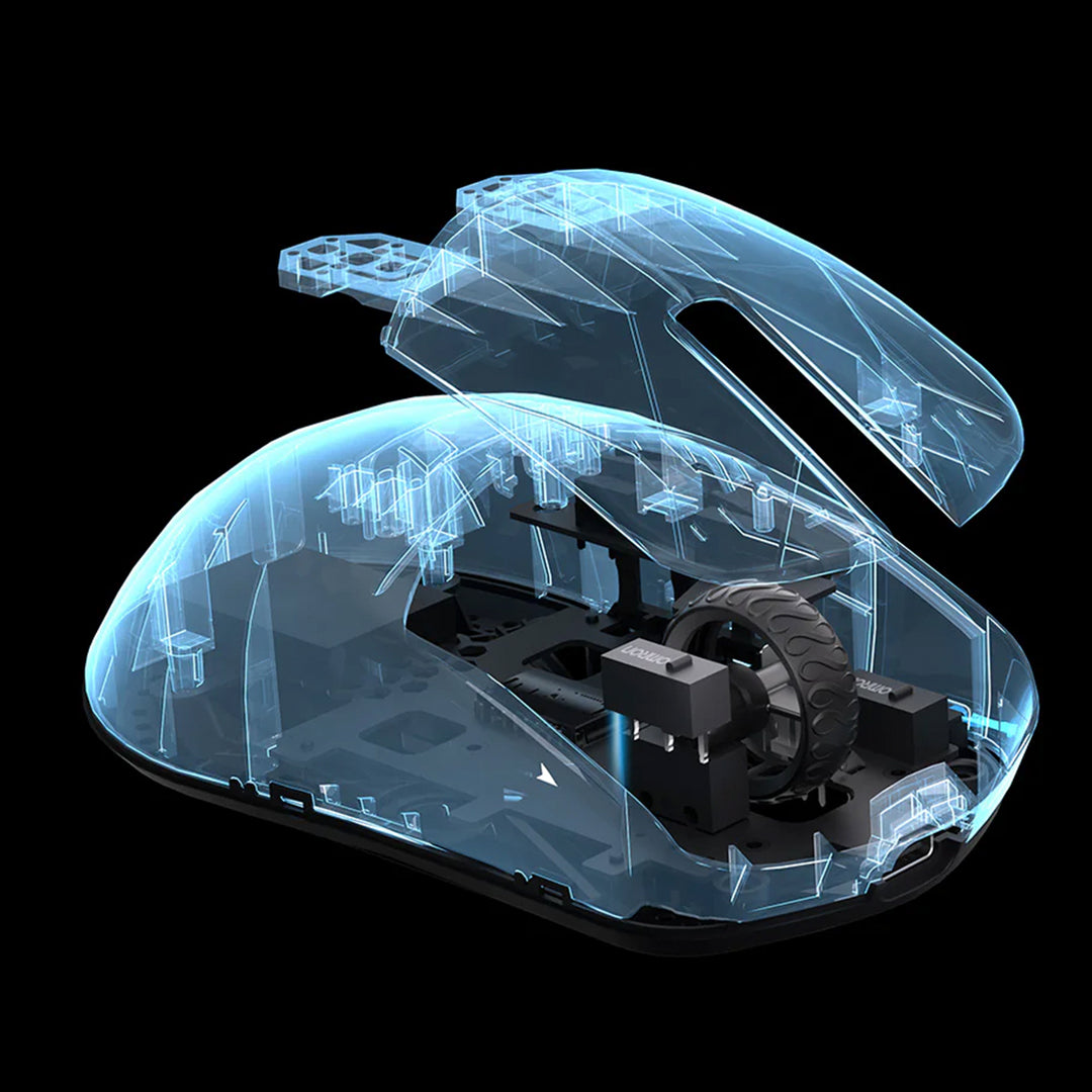 Mouse gamer inalámbrico LAMZU MAYA X, color negro